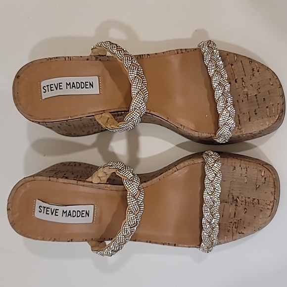 Steve Madden crystal strap platform sandals - Picture 2 of 5